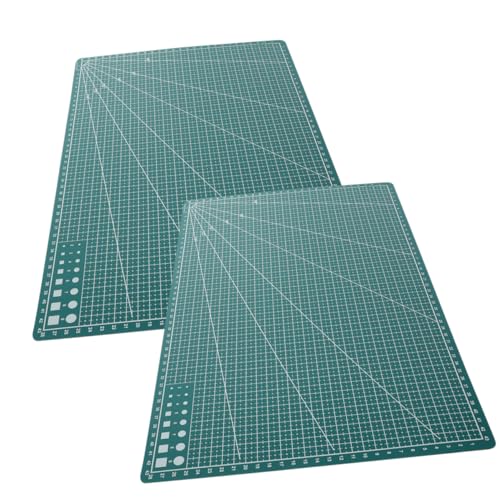 Hohopeti 2pcs Craft Cutting Mat Mats for Engraving Art Quilting Plastic Non-slip Non-glare