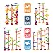 FUNTOK Marble Run Toy, Marble Race Coaster Set Marble Run Railway Toys Construction Building Blocks Toys Set Gift for Kids Toddler 105pcs