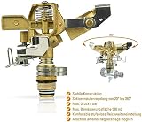 LATERN 360 Degree Impulse Garden Sprinkler with Metal Spike 1/2 inch Hose view 3