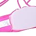 TOPMELON Women Sexy Criss Cross Strappy Bralette Seamless Sports Bra (L, Fushia)