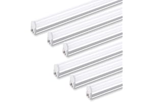 (6 Pack) Barrina T5 LED Shop Light Plug and Play, 4FT, 2200lm, 4000K (Daylight Glow), 20W, Utility Shop Light, Ceiling and Un