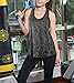 JL&LJ Women Tank Tops Soft Cotton Racerback Workout Loose Fit Plus Size Vest for Yoga Jogging Running (Black, S)