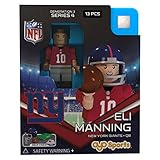 NFL GEN3 New York Giants Eli Manning Limited Edition Minifigures, Red, Small