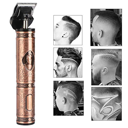 YOUKUKE T-Blade Trimmer,Electric Hair Clipper for Men Pro Clippers Barber Accessories Grooming Waterproof Rechargeable Cordless Close Cutting T-Blade Trimmer Baldhead Clipper