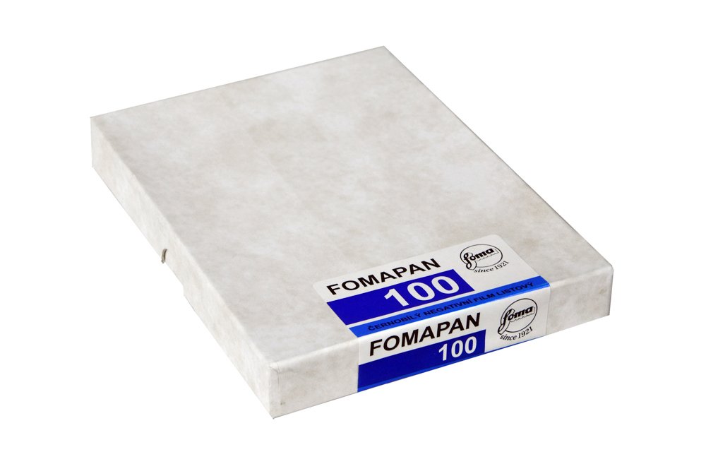 Foma Fomapan 100 ISO Black & White Negative Film, 4x5, 50 Sheets