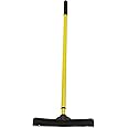 FURemover Pet Hair Remover Carpet Rake - Rubber Broom for Pet Hair Removal Tool with Squeegee & Telescoping Handle Extends fr