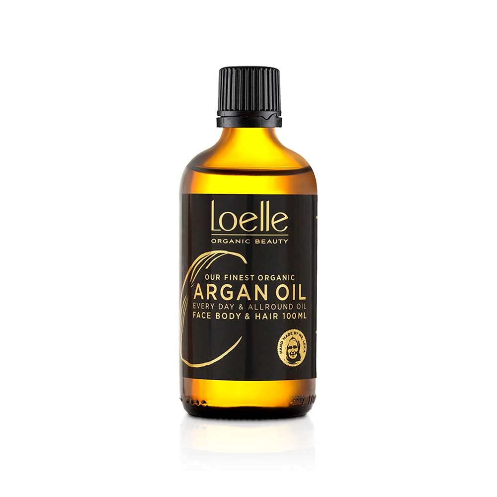 Loelle - 100% Pure, Cold-Pressed Argan Oil - Organic Argan Oil for Hair, Face and Hands - Vegan Moisturising Body Oils Rich in Vitamin E - Hand-Picked in Morocco (100ml)