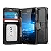 Lumia 650 Case, J&D [Wallet Stand] Microsoft Lumia 650 Case Heavy Duty Protective Shock Resistant Wallet Case for Lumia 650 (Black)