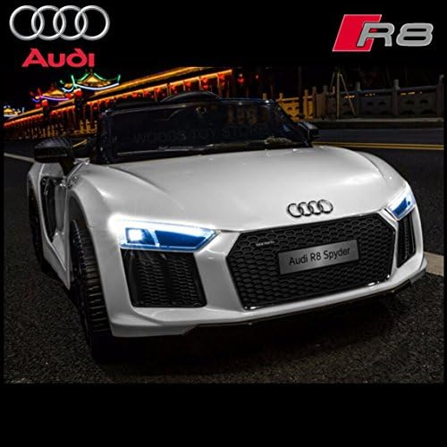 KALCO TOYS UK - 2018 Licensed Audi R8 (Mini) 12V Electric Ride on Kids Car with Parental Remote (WHITE)