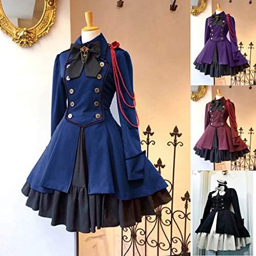 ドレス ステージ衣装 レディース Hodarey ヴィンテージレースウエストステッチプリンセスドレス 洋服 お嬢様 中世ヨーロッパ ワンピース ロリータ 貴族風 忘年会 パーティー 演劇 舞台 レトロ フリル 余興 コスプレ 魔女 ハロウィン仮装 衣装 B07wpp9bfl 1 199円
