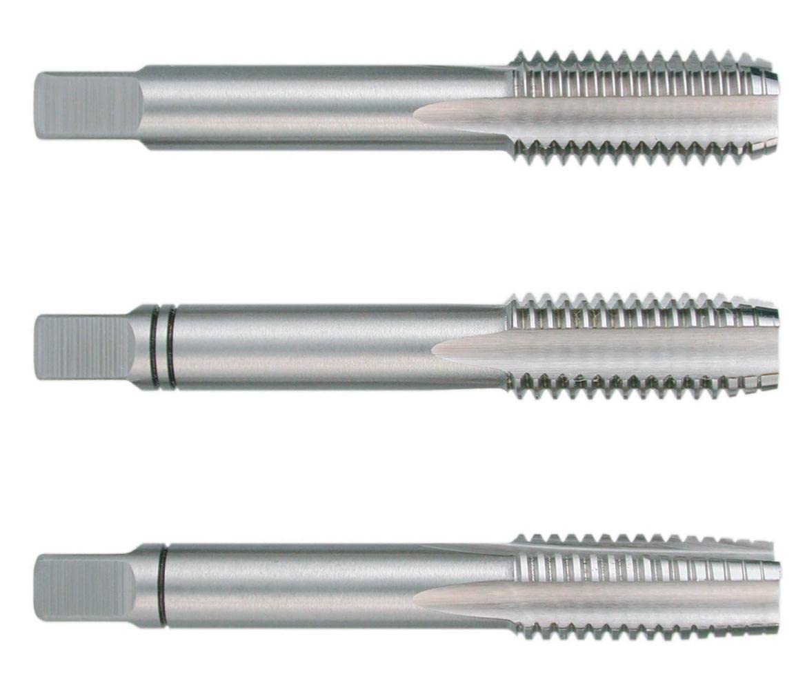 Ruko HSS Hand Tap Set, DIN 352, Ground, Bright Finish, M 33 x 3.50 mm Nominal Thread Size, 125.0 mm Length, 3 Pieces, R230330