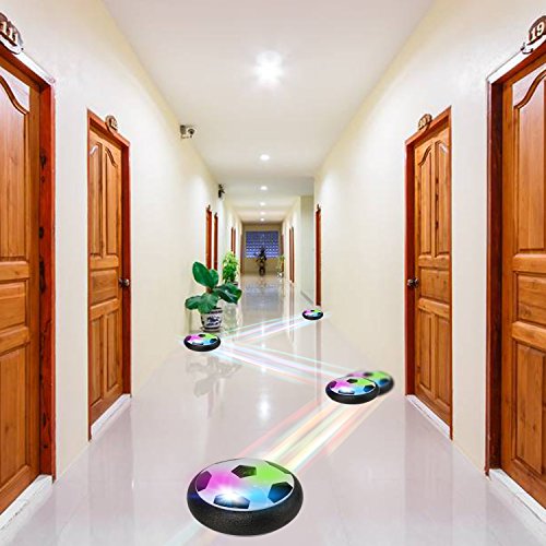 ColorGo Hover Soccer Ball Air Power Floating Football Disk with LED Lights Indoor and Outdoor Toys for Boys and Adults