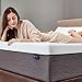 S SECRETLAND King Mattress, 10 inch Gel Memory Foam Mattress with Breathable Cover, Medium Feel, Grey and White, King Size