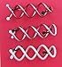 Simple Styles Girls Womens Spiral Spin Pins (2 Packs, Pinks and Blues)