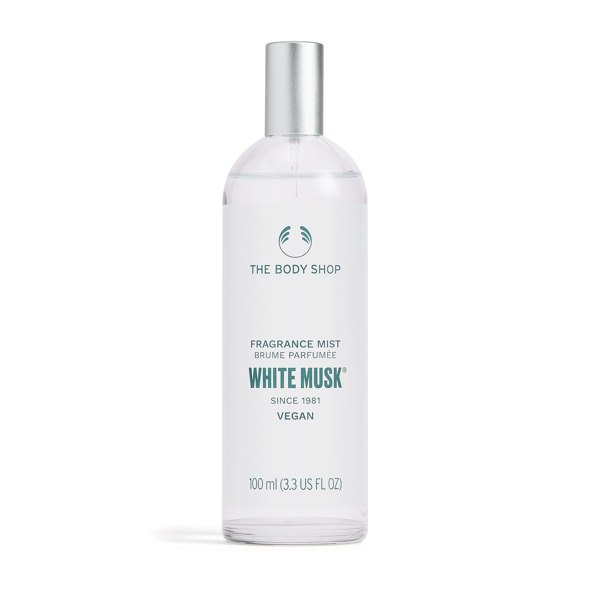 The Body Shop White Musk Fragrance Mist (1x 100ml), Fresh Floral Body Mist for Women, Everyday Musk & Jasmine Mist, Light Body Spray, Vegan Women’s Body Care