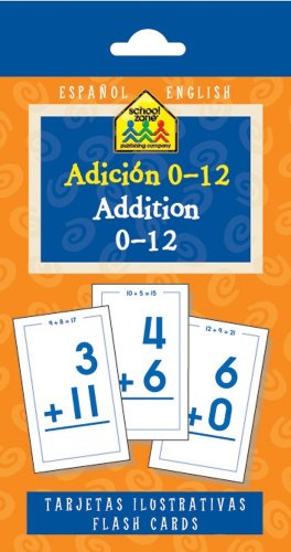 Addition 0-12 Flash Cards (Spanish Edition)