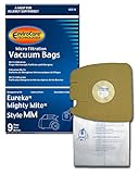 9 micro filtration Vacuum Bags for Eureka MM Mighty Mite 3670 and 3680 Canister