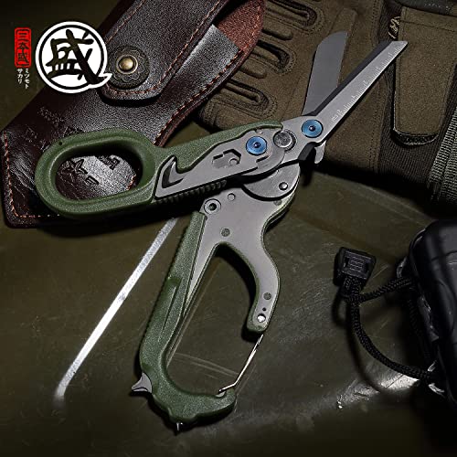 MITSUMOTO SAKARI Japanese Raptor Rescue Emergency Shears, 8 in 1