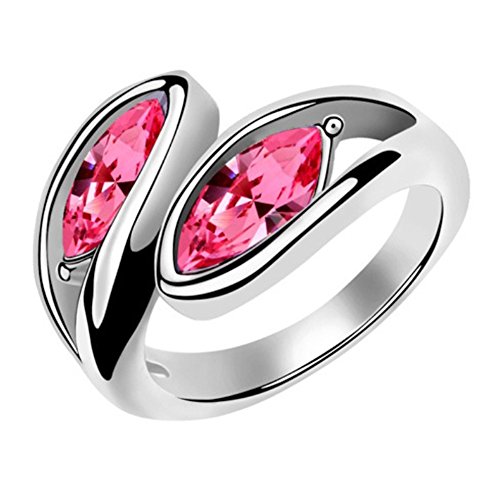 RI96006C2-7 Fashion "Wheat" Austrian Crystal Alloy Ring