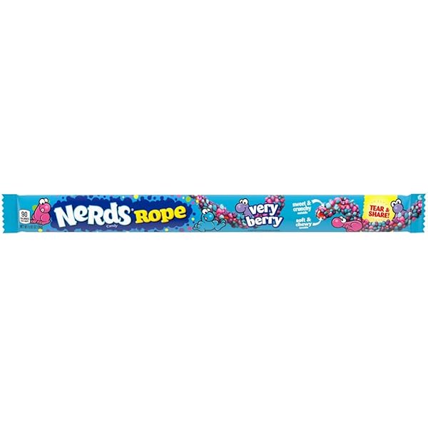 NERDS CANDY ROPE, VERY BERRY, .92 OZ, 1 COUNT
