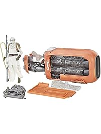 Star Wars The Black Series Rey's Speeder (Jakku) and Figure