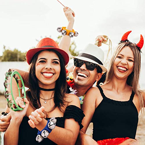 POPLAY Band Wrist Bells, 12 PCS, 6 Colors