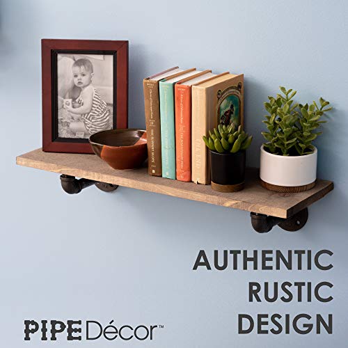 4 Rustic+Decor+Industrial+Shelf+Brackets