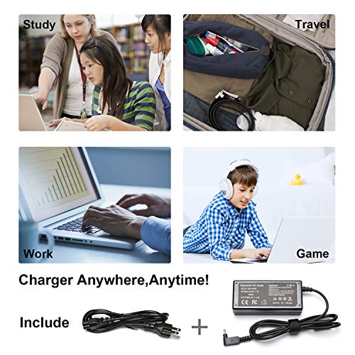 N15Q8 Laptop AC Adapter Charger Replacement for Acer Chromebook CB3 CB5 11 13 14 15 R11 R13 A13-045N2A N15Q9 C731 C738T CB3-532 CB3-431 CB3-131 PA-1450-26 Power Supply Cord- 45W - Thumbnail 6