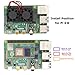 iUniker Raspberry Pi 4 Fan, Dual Fan with Heatsink, 25mm x 8cm, 5V, 7500rpm, 37dBA, Fits Pi 4B, 3B+, Pi 2B