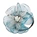 One Step Donut Hair Bun Maker, Women Magic Hair Styling Twist Headband with Translucent Veil Flower for Girl Hairstyle DIY Tool (3 Colors)