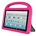LEDNICEKER Kids Case for Fire HD 10 2017 - Light Weight Shock Proof Handle Friendly Convertible Stand Kids Case for Fire HD 10.1 inch (7th Generation, 2017 Release) - Magenta/Rose