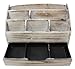 Executive Office Solutions Vintage Rustic Wooden Office Desk Organizer & Mail Rack for Desktop, Tabletop, or Counter - Distressed Torched Wood-Store Supplies, Desk Accessories, Mail – Barnwood (WO3B)