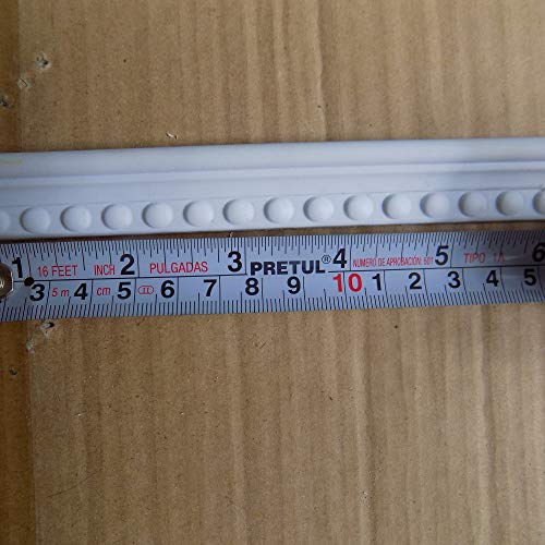 Zhangbl Flexible Moulding Crown Molding Trim for Furniture Door Picture Frame0.85"(2.15cm) x 115"x 0.31"