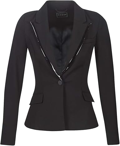 guess black coat womens