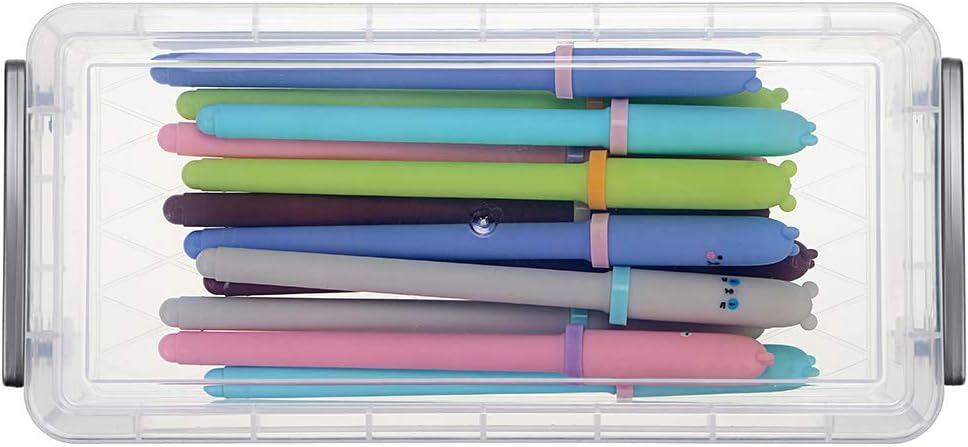 BTSKY Large Capacity Pencil Box, Office Supplies Storage Organizer Box, Brush Painting Pencils Storage Box Watercolor Pen Container Drawing Tools(6 Pack): Home Improvement