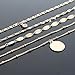 Lariatneck Layered Choker Necklace Gold Multilayer Necklace for Women Coin Pendant Chain Choker Set of 2