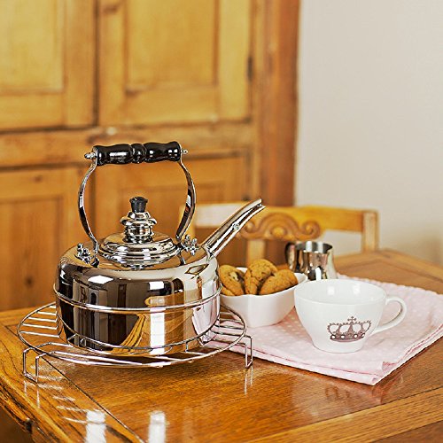 Simplex Kettles Kensington Solid Copper No. 3 Chrome Plated Finish 1.9