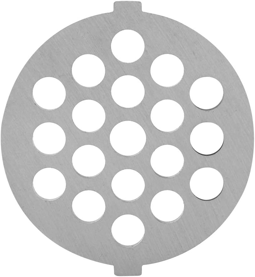 Meat Grinder Knife Alloy Disc Meat Mincer Plate Knife with 5/7mm Holes Professional Replacement Part for Grinders Mincers(Diameter of hole 7mm)