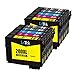 LxTek Remanufactured Ink Cartridge Replacement Set For Epson 200XL (4 Black|2 Cyan|2 Magenta|2 Yellow) 10 Pack T200XL120 T200XL220 T200XL320 T200XL420 Compatible With XP-310 XP-410 WF-2540 XP-400