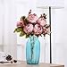 Leagel Fake Flowers Vintage Artificial Peony Silk Flowers Bouquet Wedding Home Decoration, Pack of 1 (Sweetened Bean)