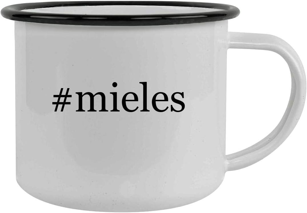 #mieles - 12oz Hashtag Stainless Steel Camping Mug, Black