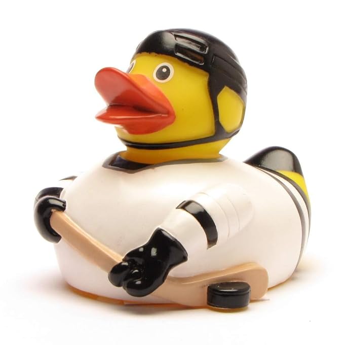Rubber Duck Ice Hockey Bath Duck L 8 cm Amazon.co.uk Baby