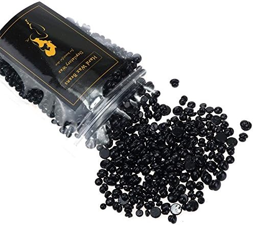 Hair Removal Hard Wax Beans Depilatory for Man and Woman Hair Remove Stripless Full-Body Depilatory Wax Beads (50g ?1.76oz?, black coffee)
