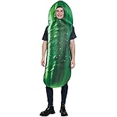 DSplay Adult Couple Pickle Costumes Cosplay Pickle Halloween Costume Fun Food Cucumber