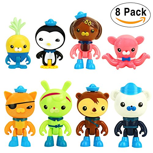Octonauts Action Figures Octo Crew 8 Figure Pack 1.8 3.0 IN Tall