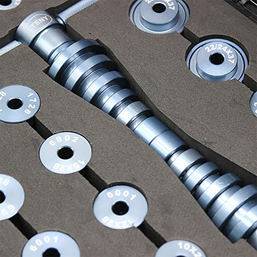 HYYKJ 25pcs Bicycle Bottom Bracket Hub Bike BB Axis Bearing Removal Installation Press Repair Tool Kit Aluminum Alloy 7075 CNC - Thumbnail 5