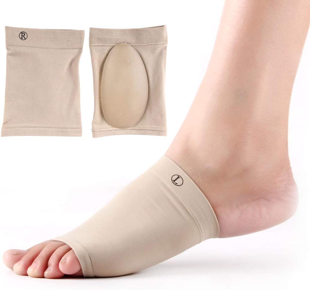 COOFIT 2PCS Arch Support Brace Protective Soft Plantar