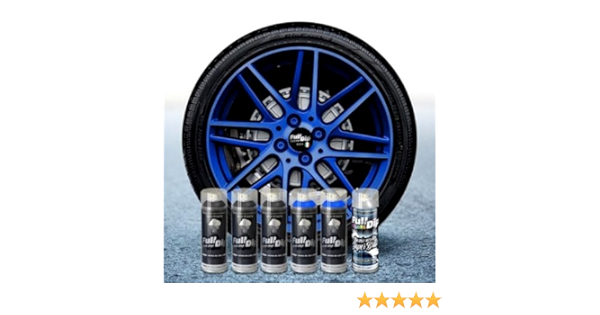 Sophisticauto Full Dip Pack Llantas 6 Sprays Azul ELECTRICO Candy Perla Brillo