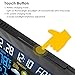Mesuvida Wireless Weather Forecast Station, Indoor Outdoor Digital Color Weather Monitor with Home Alarm Clock, Temperature Sensor, Digital Time, Calendar, Weather Gadget, Thermometer for Tabletop Use