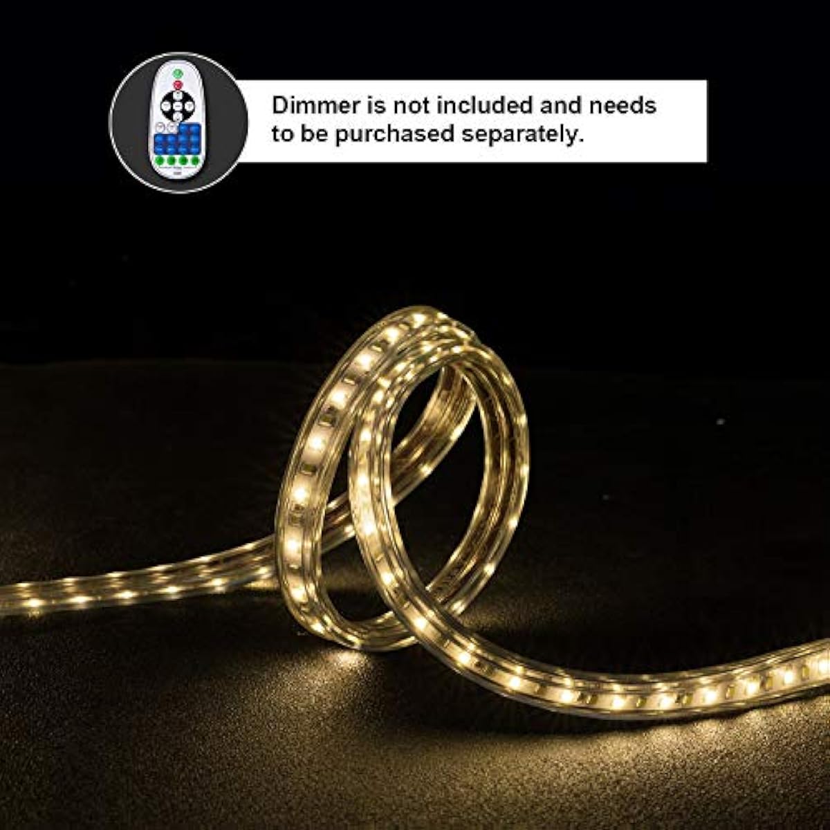 Decor Dimmable Led Strip Lights Rope High voltage 110V120V 150ft